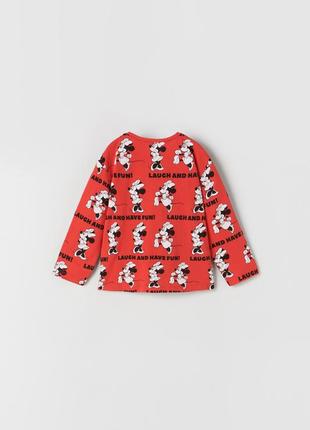 Реглан кофта водолазка zara  disney minnie mouse3 фото