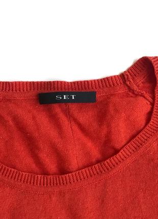 Льняной свитер set3 фото