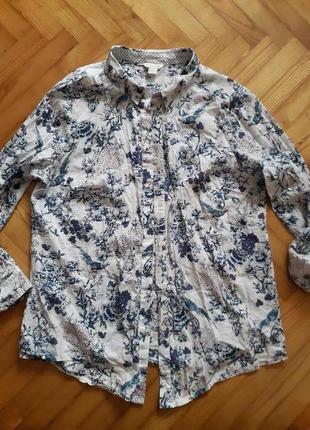 Бавовняна блуза в принт від monsoon! p.-44