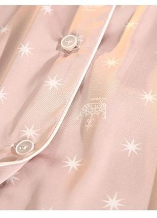 Шовкова піжама жіноча з кружевом. піжама жіноча сатинова з коротким рукавом і шортами, розмір l (рожева)9 фото