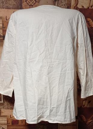 Бавовняна ніжно-персикова блуза сорочка cos,p.m, туреччина3 фото