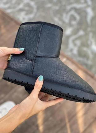 Кожаные угги уги ботинки дутики зимние на змейке и без змейки ugg7 фото