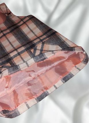 Детский сарафан/платье в клетку 7