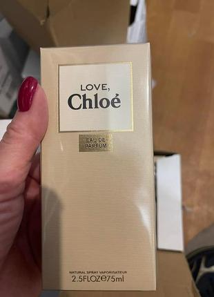Chloe love парфюмированная вода 75 мл