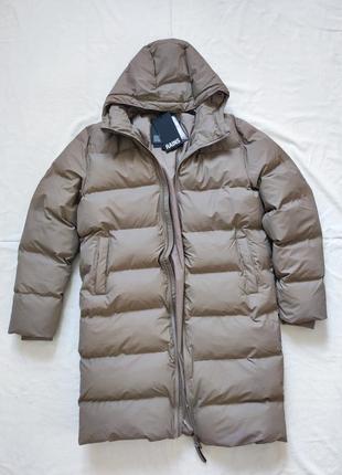 Пуховик rains long puffer jacket