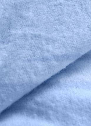 Наволочка для подушки теплая мягкая зимняя фланель голубого цвета 50х70 см2 фото