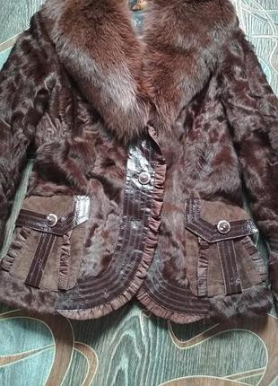 Оригинальная шубка из козлика