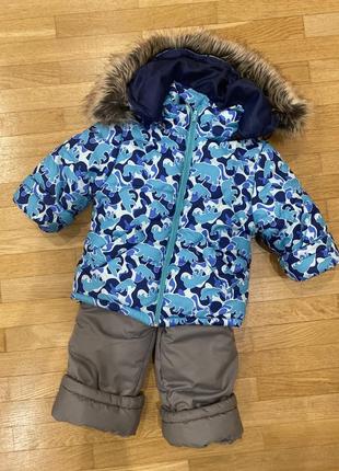 Детский зимний комплект (комбинезон + куртка)2 фото