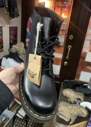 Черевики dr. martens 11822006 black smooth 8 люверсів original оригінал натуральна шкіра мартенси5 фото