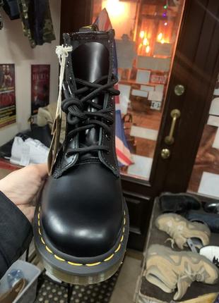 Черевики dr. martens 11822006 black smooth 8 люверсів original оригінал натуральна шкіра мартенси6 фото