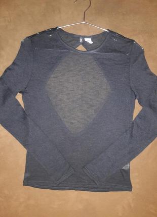 Тонкая кофта с открытой спиной h&m, р.s
