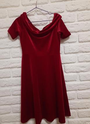 Велюрова сукня