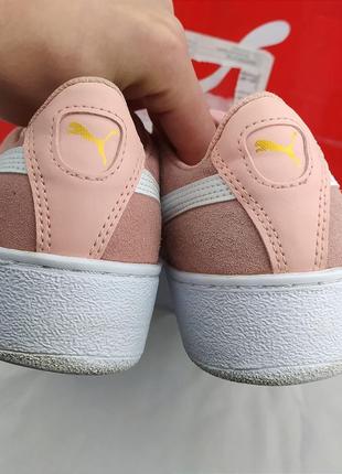 Замшеві кросівки кеди puma vikky platform ribbon v2 suede basket оригінал пума6 фото