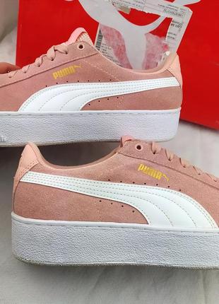 Замшеві кросівки кеди puma vikky platform ribbon v2 suede basket оригінал пума2 фото