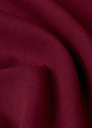 Декоративная ткань блэкаут-рогожка, от солнца, для затемнения, для штор в спальню детскую, т.красный