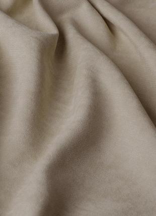 Декоративная ткань велюр (микровелюр), для штор в спальню, детскую, зал, ширина 295 см, латте