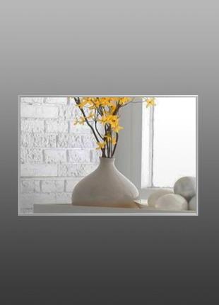 Дзеркало для ванної  сірого кольору2 фото