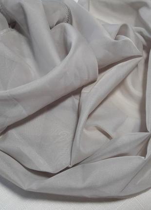 Однотонная тюль вуаль шелк с утяжелителем для гостиной детской спальни кухни сизый