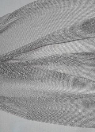 Однотонная текстурная тюль-сетка с легким блеском с утяжелителем для гостиной детской спальни  серо-бежевый