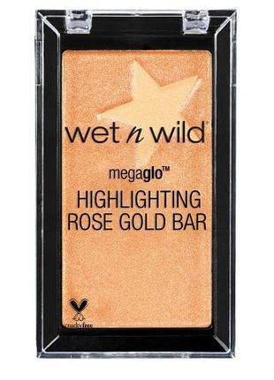 Пудра-хайлайтер для лица wet n wild holiday rose gold bar highlighter
