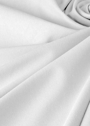 Декоративная однотонная ткань с тефлоном для штор, скатертей, салфеток, покрывал, хлопок, турция, белый