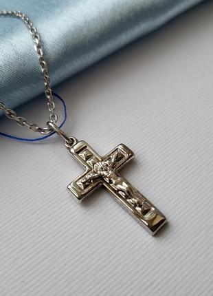 Хрест із розп'яттям срібло 925 проби4 фото