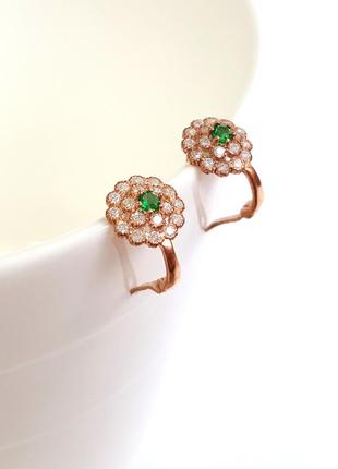 Позолоченные детские серьги