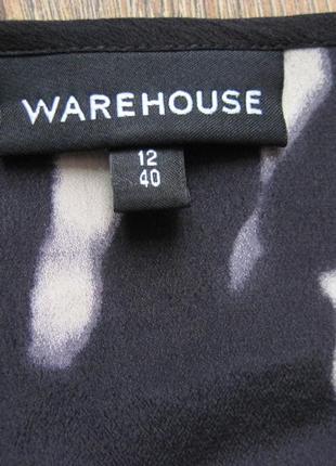 Warehouse (m/40) шелковая туника блуза женская5 фото