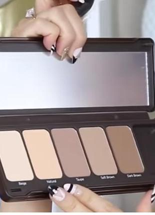 Пудрова палетка для контурування beauty creations more contour