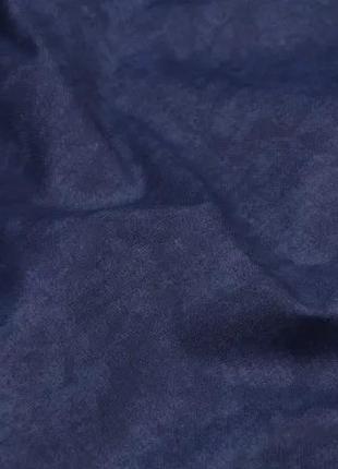 Декоративная однотонная ткань с тефлоном для штор, скатертей,  покрывал турция  мрамор темно-синий3 фото