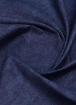 Декоративная однотонная ткань с тефлоном для штор, скатертей,  покрывал турция  мрамор темно-синий2 фото