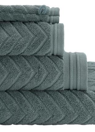 Рушник махровий, 100% бавовна, розмір 70х140 см, туреччина, zigzag колір: сіро-зелений