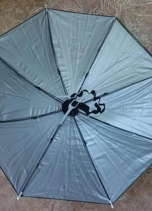 Механический зонт - шапка на голову от дождя и солнца - мультикам