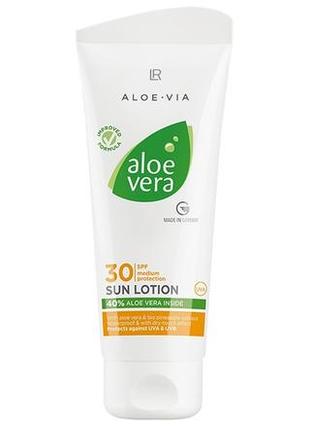 Lr aloe via aloe vera сонцезахисний лосьйон spf 30.
