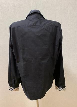 Чёрная рубашка burberry2 фото