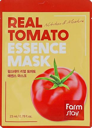 Увлажняющая маска для лица с экстрактом томата farmstay real tomato essence mask