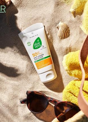 Lr aloe via aloe vera сонцезахисний антивіковий засіб spf 50.