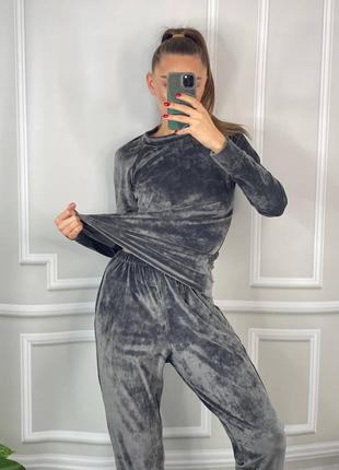 Спортивний костюм велюровий бархат піжама жіноча