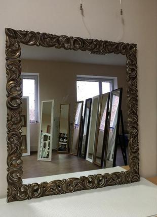 Зеркало в раме, деревянная рама3 фото