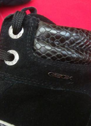Кеды ботинки geox respira натур замша 40 размер5 фото