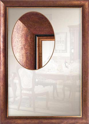 Зеркало в багетной раме для прихожей спальни1 фото