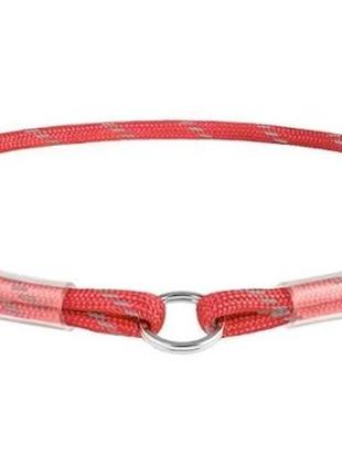 Шнурок для адресника (красный) из паракорда диаметр 4мм, длина 25-45см waudog
