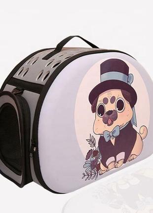 Сумка для тварин 44х28х32см (сіра)