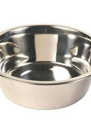 Металлическая миска для собак круглая  тм trixie  4,5л