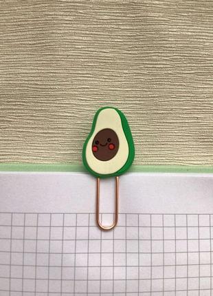 Скріпка "авокадо" 🥑3 фото