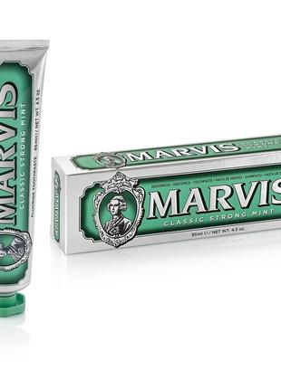 Паста зубна класична насичена м'ята marvis classic strong mint, 85 мл