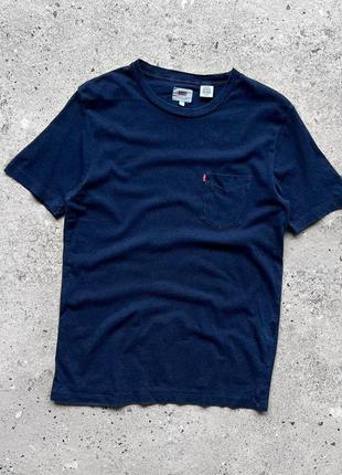 Levi’s blue t-shirt футболка