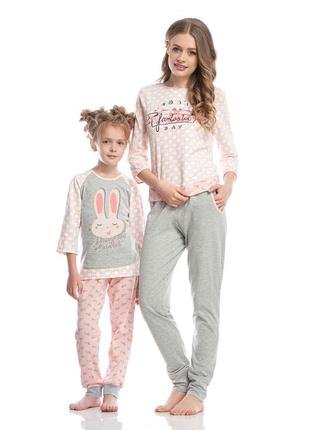 Піжама для дівчинки ellen зайчик