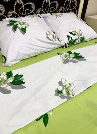 Комплект постельного белья амина цветочный принт двуспальный bf7 фото