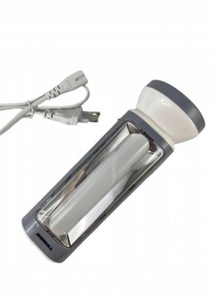 Ліхтар-лампа 2в1 акумуляторний tiross польша туристичний 650люм фонарь-світильник кемпінговий ударостійкий энергозберігаючий5 фото